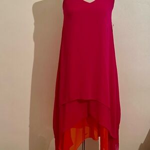 Elegant Pink Sleeveless Dress